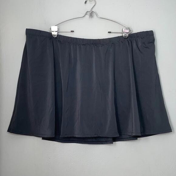 Swimsuits for All Aquabelle Plus Size 34 Black Swim Skirt Bottom Resort Vacation - Picture 1 of 10